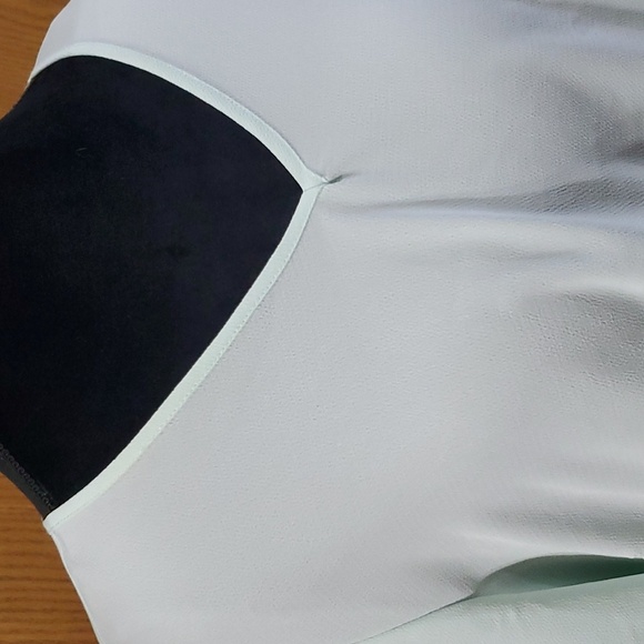 Seven7 Melissa Mccarthy mint sheer flare bell sleeve long tunic top - Picture 2 of 7